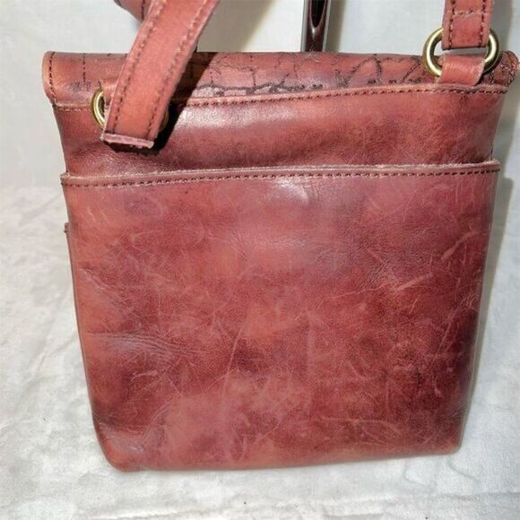 Patricia Nash Women's Map Print Leather Crossbody Bag Brown - Picture 3 of 10